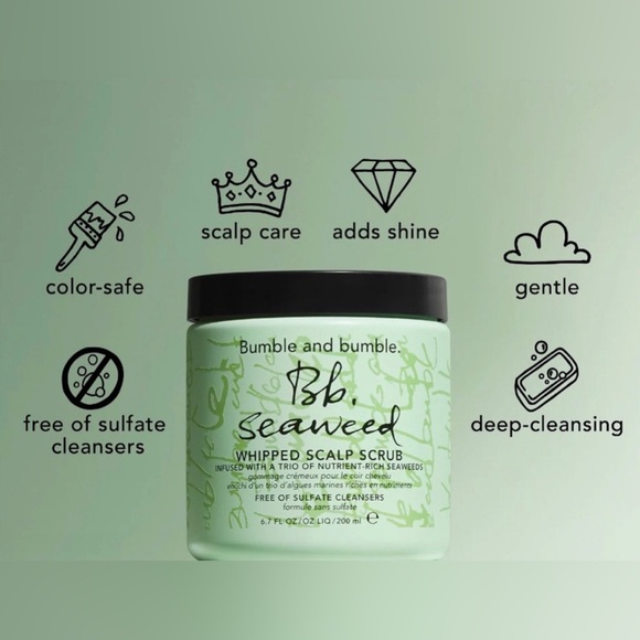 New Bumble and Bumble Seaweed Whipped Scalp Scrub 6.7 fl oz  200 ml - Picture 2 of 4